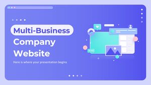 Website eines Multi-Business-Unternehmens