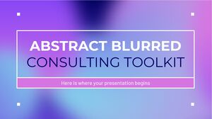 Setul de instrumente de consultanță Abstract Blurred