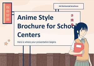 Брошюра по стилю аниме для школьных центров