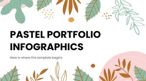 Pastell-Portfolio-Infografiken