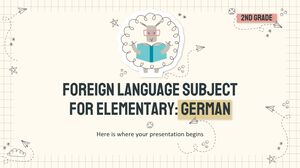 Fremdsprachenfach für Grundschule – 2. Klasse: Deutsch