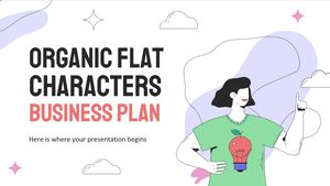 Plan de negocios de personajes planos orgánicos