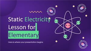 Lección de electricidad estática para primaria.