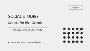 Materia di Scienze Sociali per la Scuola Superiore - 9° Grado: Individualità e Conformità