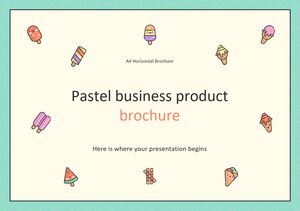 Broșură de produse Pastel Business