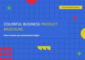 Красочная брошюра о бизнес-продуктах