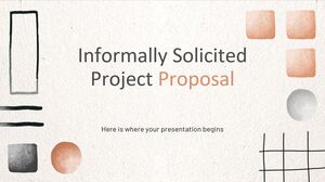 Proposition de projet sollicitée de manière informelle