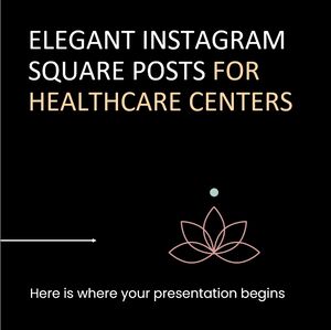 의료 센터를 위한 우아한 Instagram 정사각형 게시물
