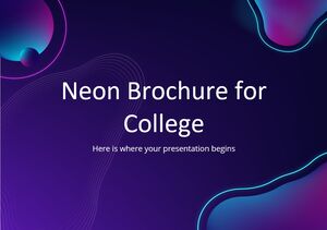 Neon-Broschure fur die Universitate