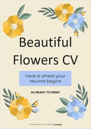 Beautiful Flowers CV