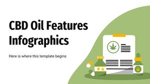 Infográficos de recursos de óleo CBD