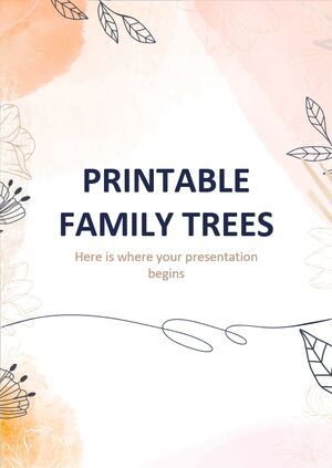 ต้นไม้ครอบครัวที่พิมพ์ได้