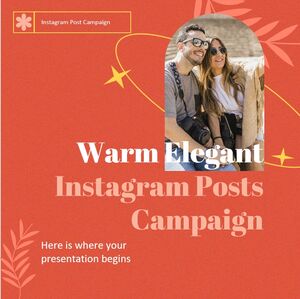 따뜻하고 우아한 Instagram 게시물 캠페인
