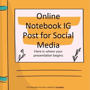 Notebook online IG Post pentru Social Media