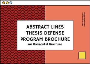 Abstract Lines 논문 방어 프로그램 브로셔