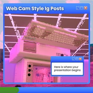 Post IG in stile webcam