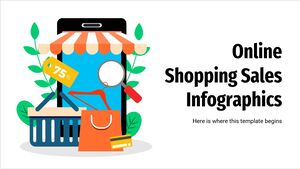Infografica sulle vendite dello shopping online