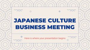 Réunion d'affaires sur la culture japonaise