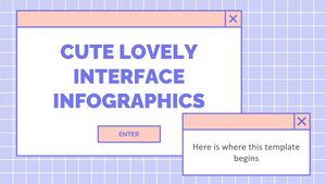 Infographie d'interface mignonne et belle