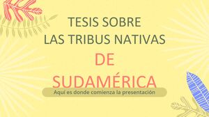 남미 원주민 부족에 ​​관한 논문