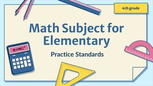 Matière mathématique pour l'élémentaire - 4e année : normes de pratique