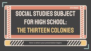 Disciplina de Estudos Sociais para o Ensino Médio - 9º Ano: As Treze Colônias