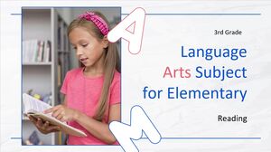 Matière d'arts du langage pour l'élémentaire - 3e année : lecture