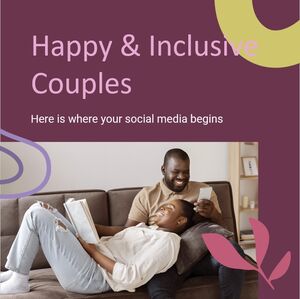 Счастливые и инклюзивные пары для социальных сетей