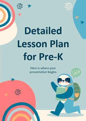 Подробный план уроков для Pre-K