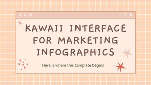 Interfejs Kawaii do infografik marketingowych