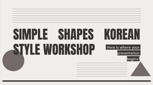 Workshop sulle forme semplici in stile coreano
