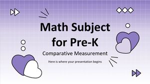 Pre-K 数学科目: 比較測定