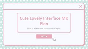 Plan MK d'interface mignonne et agréable