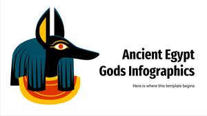 Infografiki bogów starożytnego Egiptu
