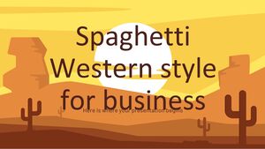 Mini tema Spaghetti Western Style per affari