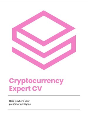 CV Expert en Cryptomonnaies