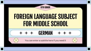 Materia di lingua straniera per la scuola media - 6a elementare: tedesco