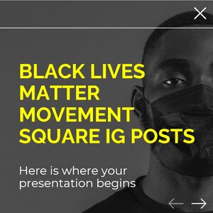 Siyahların Hayatı Önemlidir Hareketi Square IG Gönderileri