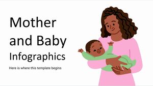 Infográficos de mãe e bebê