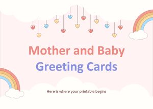 Anne ve Bebek Tebrik Kartları