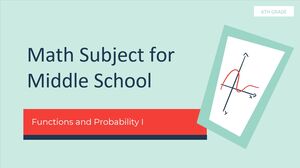 Mata Pelajaran Matematika SMP Kelas 6 : Fungsi dan Probabilitas I