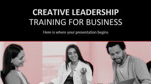 Treinamento de liderança criativa para negócios