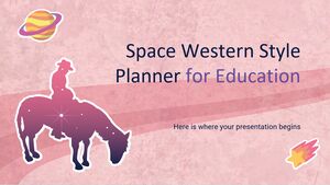 Space Western Style Planner pentru educație