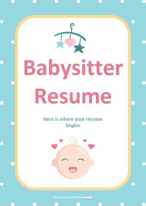 Babysitter CV