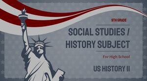 Przedmiot wiedzy społecznej/historii dla szkoły średniej – klasa 9: Historia Stanów Zjednoczonych II