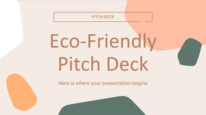 Pitch Deck ecologic