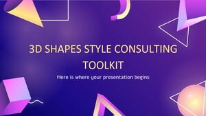 Kit de ferramentas de consultoria de estilo de formas 3D