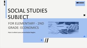 Asignatura de Estudios Sociales para Primaria - 2do Grado: Economía