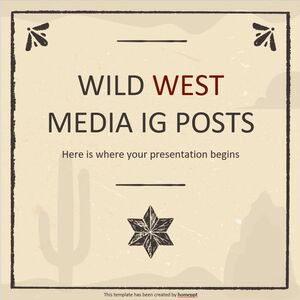 Postagens IG nas mídias sociais do Velho Oeste