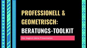 Kit de ferramentas de consultoria profissional e geométrica